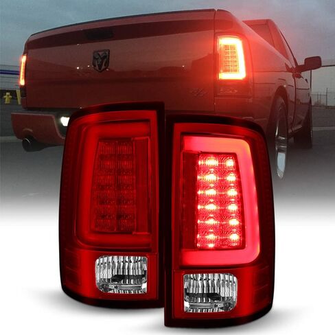 Acanii-لعام 2009-2018 Dodge Ram 1500 10-18 RAM 2500 3500 Truck Red Tube Tube Lights مصابيح الفرامل v2 اليسار+اليمين in Saudi Arabia