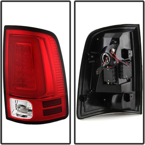 Acanii-لعام 2009-2018 Dodge Ram 1500 10-18 RAM 2500 3500 Truck Red Tube Tube Lights مصابيح الفرامل v2 اليسار+اليمين in Saudi Arabia