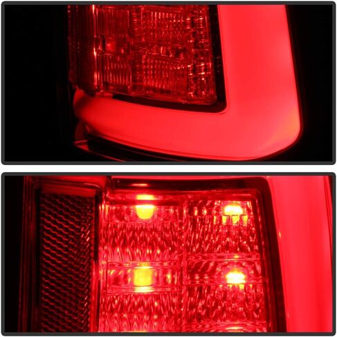 Acanii-لعام 2009-2018 Dodge Ram 1500 10-18 RAM 2500 3500 Truck Red Tube Tube Lights مصابيح الفرامل v2 اليسار+اليمين in Saudi Arabia