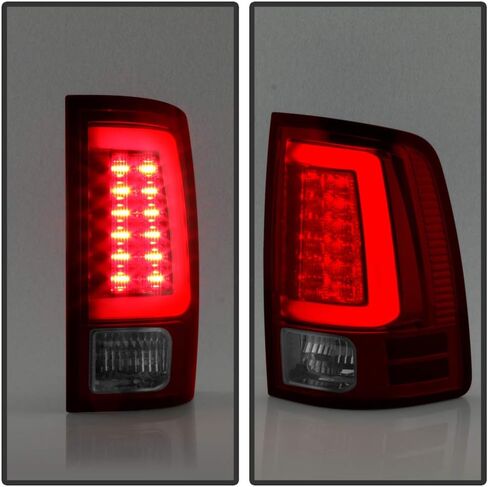 Acanii-لعام 2009-2018 Dodge Ram 1500 10-18 RAM 2500 3500 Truck Red Tube Tube Lights مصابيح الفرامل v2 اليسار+اليمين in Saudi Arabia
