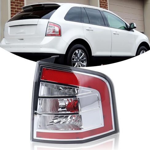 Halogen Tail Light W/Bulbs Assembly Compatible With 2007-2010 Ford Edge Tail Lamp Clear & Red Lens Right Passenger Side Replacement FO2801209 7T4Z13404B in Saudi Arabia