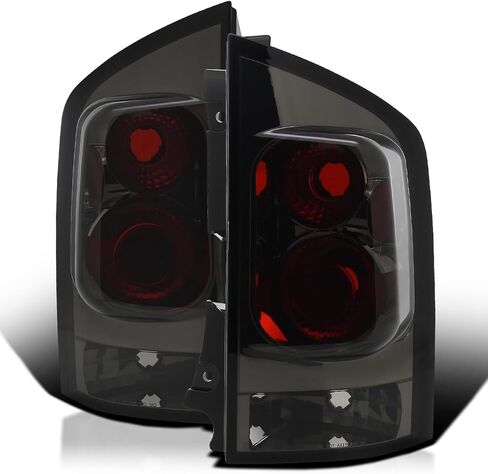 SPEC-D TUNING Chrome Housing Clear Lens Tail Lights Compatible with 2005-2015 Nissan Armada, Left + Right Pair Assembly in Saudi Arabia
