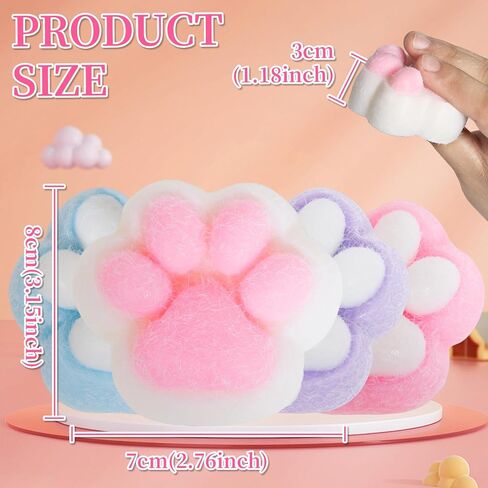 2pcs Squishy Hamster, Soft Hamster Stress Relief Toys, Fidget Squezze Toys Hamster for Kids & Adult Squishies Squeeze Toys for Children Christmas Party Favor Gift in Kuwait