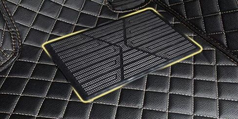Custom All-Weather Protection Leather Car Floor Mats for Cars Sedan SUV Sports Car Waterproof Floor Mat (3D Black) in Saudi Arabia