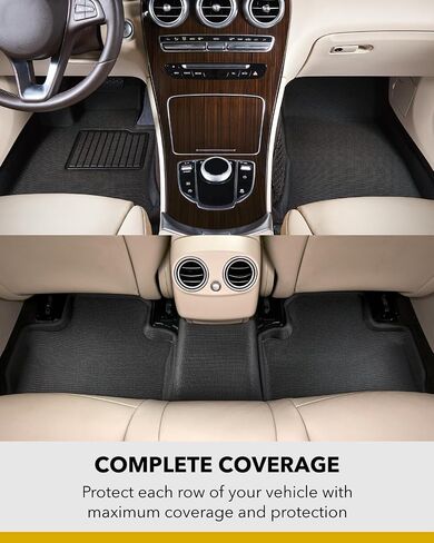 3D MAXPIDER مخصص FIT KAGU FLOOR MAT (أسود) متوافق مع Porsche Cayenne (9Y0) SUV 2019-2025 / Cayenne Coupe (9y3) 2021-2025-R1 R2 in Saudi Arabia