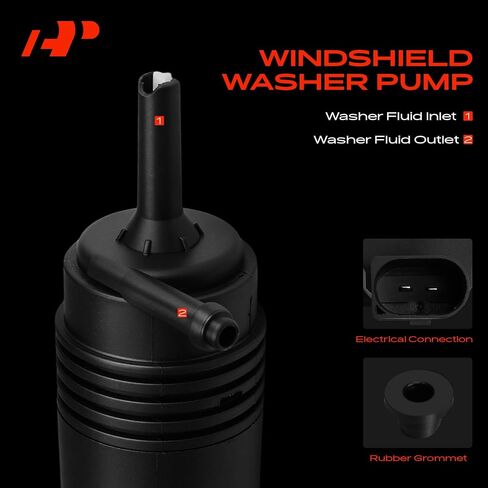 A-Premium Front or Rear Windshield Washer Pump Compatible with Chevrolet Silverado, Equinox, Malibu, Colorado, Volt & GMC Sierra, Terrain, Acadia, Canyon & Buick LaCrosse, Encore GX & Cadillac XT5 in Saudi Arabia