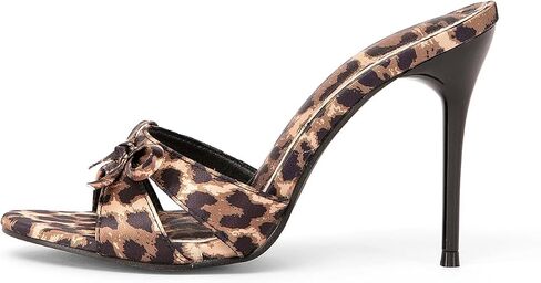Women's Sexy Leopard Print Stiletto Heels Sandals leopard print- Elegant Party Dress High Heels for Weddings, Prom, Evening Events (Comfort Fit, 4 Inch Heel) in Saudi Arabia