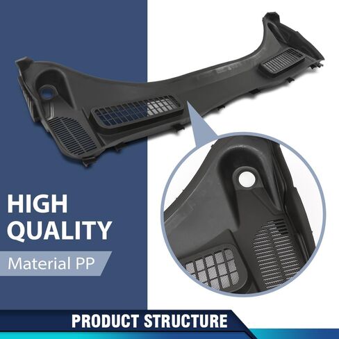PIT66 الزجاج الأمامي ممسحة COWLAL TOP PANEL أسود متوافق مع Ford Escape 2013-2019 CJ5Z78022A68A ، CJ5Z-78022A68-A in Saudi Arabia
