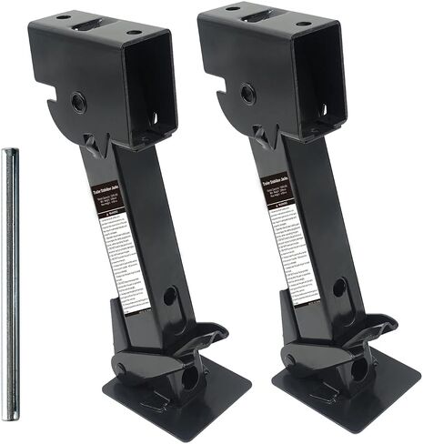 Pair of Trailer Stabilizer Jacks Telescoping RV Camper Accessories for Travel 450kg(1000 Lbs) Capacity Each, 11.5"-18" in Saudi Arabia