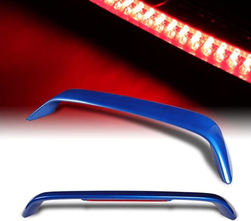 W-Power ، SPOVELER WIND WIND الخلفي مع ضوء الفرامل LED متوافق مع 1996-2010 Honda Civic DX EX HX LX SI Coupe 2DR ، جناح المفسد الخلفي للأجنحة الخلفية ، ABS (أبيض مطلي) in Kuwait
