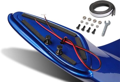 W-Power ، SPOVELER WIND WIND الخلفي مع ضوء الفرامل LED متوافق مع 1996-2010 Honda Civic DX EX HX LX SI Coupe 2DR ، جناح المفسد الخلفي للأجنحة الخلفية ، ABS (أبيض مطلي) in Kuwait
