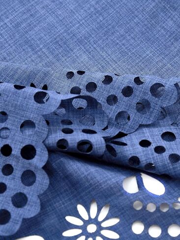 Women's Ruffle Cap Sleeve Short Dress Crew Neck A Line Flowy Babydoll Dresses in Kuwait