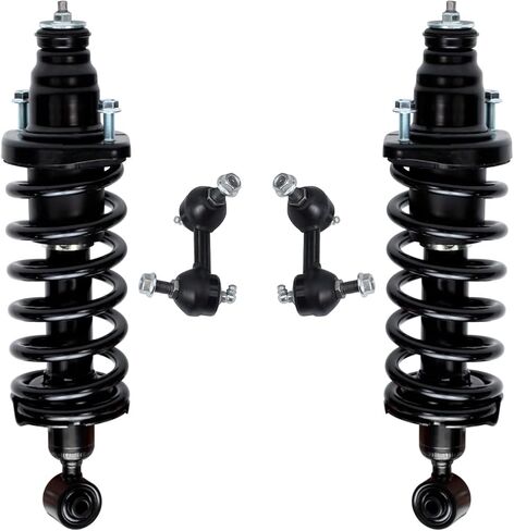 Detroit Axle-KINT 4PC STRUTS KIT لـ 01-03 Acura EL ، 01-05 Honda Civic ، 2 Struts & Coil Spring 2 Stabilizer Sway Bars 2001 2002 2003 2004 Respension Suspension in Saudi Arabia