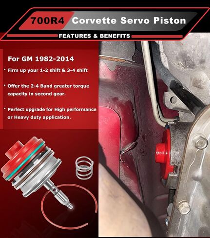 مجموعة مكبس Corvette ذات الأداء العالي مع الغطاء والخاتم المفاجئ متوافق مع GM 1982-2014 Corvette 700R4 4L60E 4L65E 4L70E. in Saudi Arabia