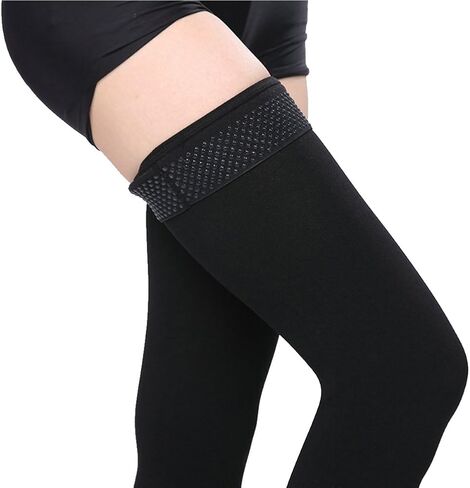 Thigh High Compression Socks, Firm Support 20-30 mmHg Gradient Compression Stockings with Silicone Band. Treatment for Runnin in Saudi Arabia