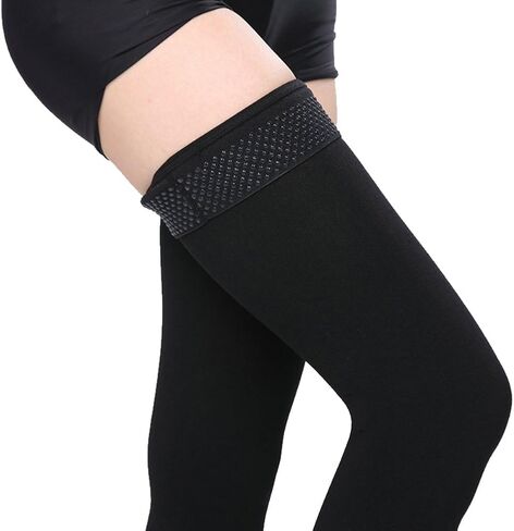 Thigh High Compression Socks, Firm Support 20-30 mmHg Gradient Compression Stockings with Silicone Band. Treatment for Runnin in Saudi Arabia