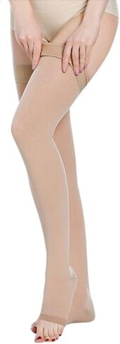 Thigh High Compression Socks, Firm Support 20-30 mmHg Gradient Compression Stockings with Silicone Band. Treatment for Runnin in Saudi Arabia