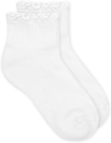 Jefferies Socks Womens Seamless Ruffle Sport Quarter Ankle Socks 6 Pair Pack in Saudi Arabia
