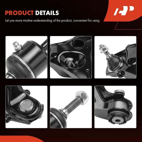 مجموعة التعليق الأمامية 4PCS A-Premium 4PC ، رابط Arm Arm & Sway Bar المنخفض ، متوافق مع Ford F-150 2009 2010 2011 2013 ، 4WD أو AWD Models in Saudi Arabia