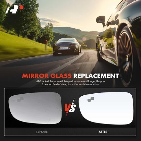 A -premium الجانب الأيسر من جانب السائق غير المذرع مع لوحة دعم - متوافق مع Mazda 3 2014 2015 2015 - مرآة مسطحة الجانبية الخارجية مع اكتشاف البقعة العمياء in Saudi Arabia