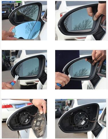 سيارة Flavnt اليسار يمين الرؤية الخلفية المرآة الزجاجية الجانبية الساخنة مرآة الزجاج ، لنيسان X-Trail T31 2008-2013 in Kuwait