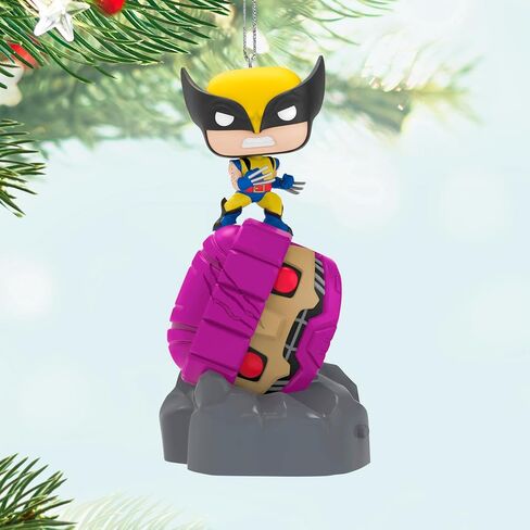 Hallmark Themsake Christmas Ornament 2025 ، Marvel X-Men Wolverine Freats Sentinel Funko Pop! مع الضوء ، الهدايا لعشاق مارفل in Saudi Arabia