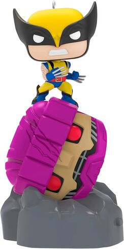 Hallmark Themsake Christmas Ornament 2025 ، Marvel X-Men Wolverine Freats Sentinel Funko Pop! مع الضوء ، الهدايا لعشاق مارفل in Saudi Arabia