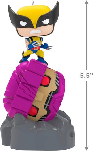 Hallmark Themsake Christmas Ornament 2025 ، Marvel X-Men Wolverine Freats Sentinel Funko Pop! مع الضوء ، الهدايا لعشاق مارفل in Saudi Arabia