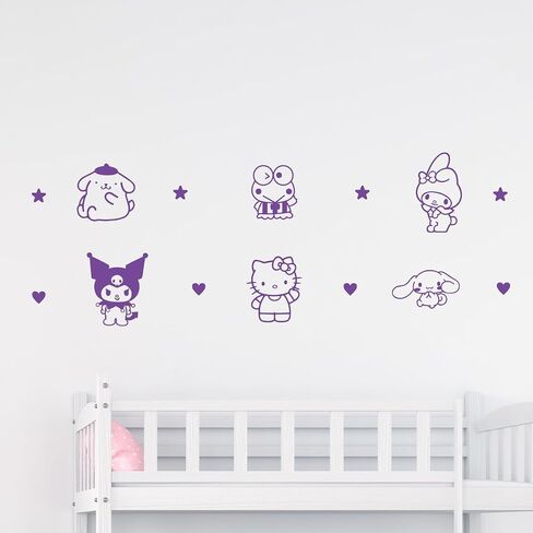 ديكور فندق فن الفينيل - Sanrio Pack- 7 "إلى 5" لكل منهما - تصميم جميل عصريًا جميل in Kuwait