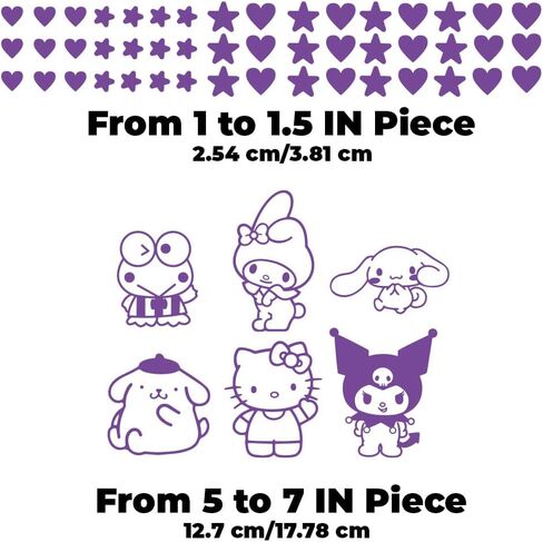 ديكور فندق فن الفينيل - Sanrio Pack- 7 "إلى 5" لكل منهما - تصميم جميل عصريًا جميل in Kuwait