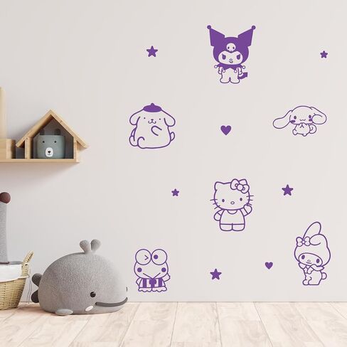 ديكور فندق فن الفينيل - Sanrio Pack- 7 "إلى 5" لكل منهما - تصميم جميل عصريًا جميل in Kuwait