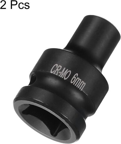 Harfington 2pcs 4 Point Square Socket 1/2 "Drive 12mm Metric Square Square Socket Cr-Mo Blacking Socket in Saudi Arabia