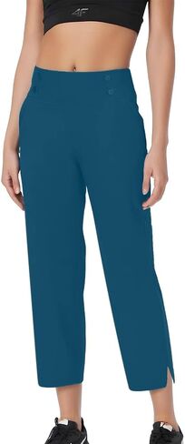 Business Casual Pants for Women Office Work Dressy Pants High Waisted Stretchy Golf Pant Pull On Slacks with Pockets in Saudi Arabia