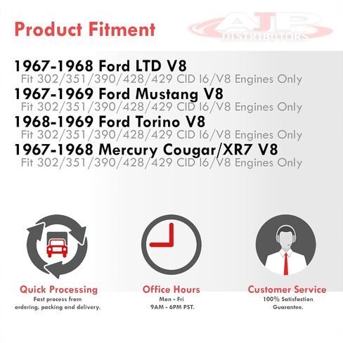 AJP Distributors Tri Core 3-Row Full Aluminum Radiator Engine Motor Cooling Upgrade Compatible/Replacement For Mustang Torino LTD Falcon Big Block l6 V8 M/T A/T 1967 1968 1969 1970 67 68 69 70 in Saudi Arabia