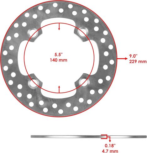 Caltric 2 Front Brake Disc Rotor Compatible with Polaris Ranger Crew Xp 1000 2017-2018 in Saudi Arabia