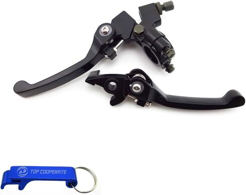TC-Motor Alloy Folding Clutch Lever Perch Handle Brake for 22mm 7/8'' Handlebar Chinese Pit Dirt Bike 50cc 70cc 90cc 110cc 125cc 140cc 150cc 160cc SSR CRF Coolster in Saudi Arabia