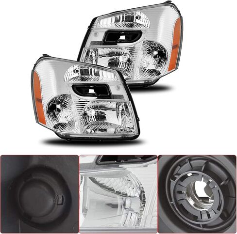 Munirater Chrome Housing Headible Melectipbly Assembly Presentive and Passenger Side Presentive for 2005-2009 Equinox with Amber Corner 15888058 ، 15888059 in Saudi Arabia