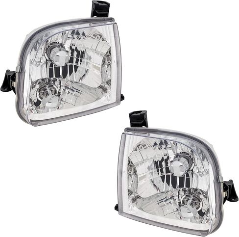 Garage-Pro Driver and Passenger Side Headlight for Toyota Tundra Base Limited SR5 2000-2004 Halogen With bulb(s) Regular or Access Cab, will not fit Double Cab Vehicles Replaces# 811100C010 in Saudi Arabia