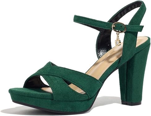 Block Heeled Platform Sandals Chunky Open Toe Shoes for Women in Saudi Arabia