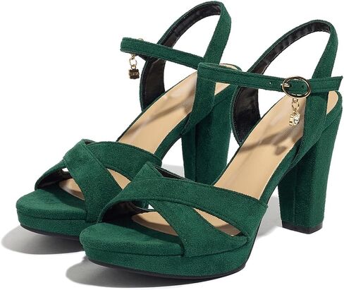 Block Heeled Platform Sandals Chunky Open Toe Shoes for Women in Saudi Arabia