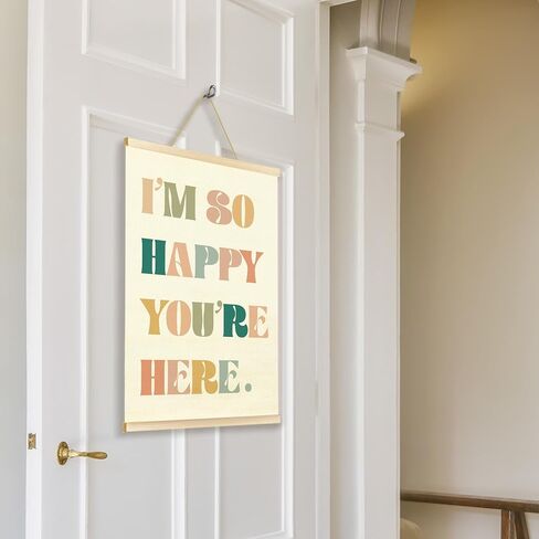 TAEDIN Boho Classroom Wall Art Poster Hanger Frame - Colorful Nursery Wall Art with Wood Frames, Inspirational Wall Hanging Decor for Baby Kids Room School Home Bedroom, 12x16 Inches in Kuwait