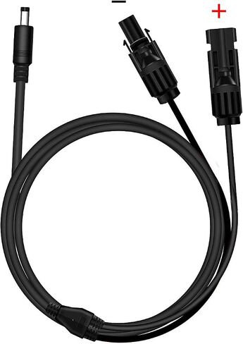 AIMTOM 6.6 قدم شاقية شمسية مقاومة للماء الذكور/الإناث إلى DC 5.5 مم × 2.1 مم كابل محول لوحة الطاقة الشمسية لشحن محطات الطاقة SPS-155 SPS-194 ، المولدات الشمسية أو حزمة البطارية القابلة لإعادة الشحن in Saudi Arabia