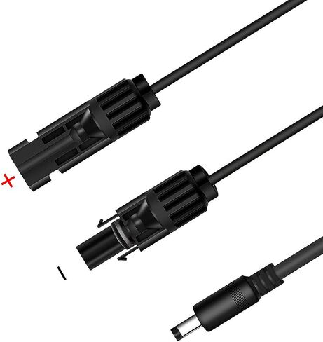AIMTOM 6.6 قدم شاقية شمسية مقاومة للماء الذكور/الإناث إلى DC 5.5 مم × 2.1 مم كابل محول لوحة الطاقة الشمسية لشحن محطات الطاقة SPS-155 SPS-194 ، المولدات الشمسية أو حزمة البطارية القابلة لإعادة الشحن in Saudi Arabia