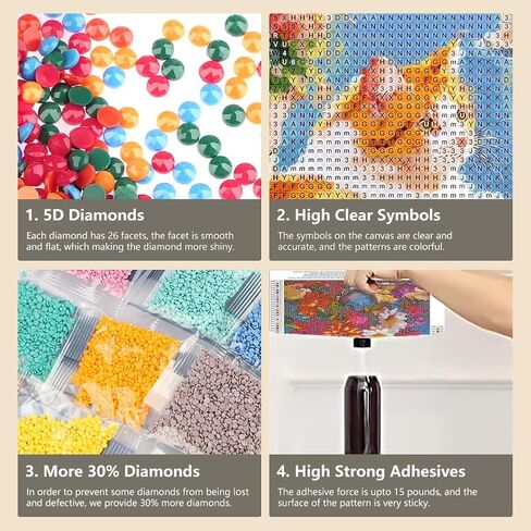 FHBUBPUP Cat Diamond Painting Kits for Adults, Animal Cat Diamond Art Kits for Beginners, 5D DIY Full Drill Round Diamond Point Gem Art, Craft Gift Suitable for Home Wall Decoration 12×12Inch in Saudi Arabia