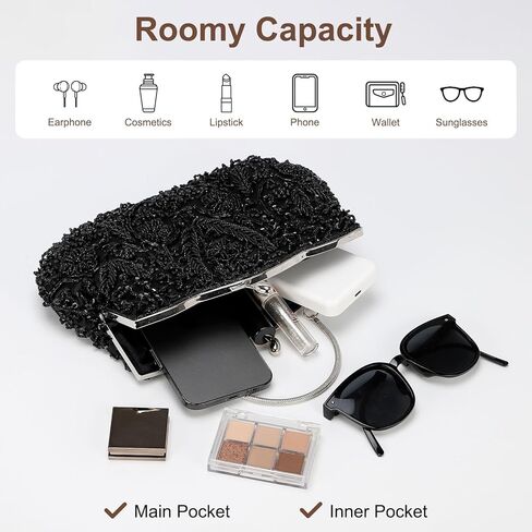 حقيبة كلاتش للسهرات وحقيبة يد وحقيبة كروس للجسم للنساء وحفلات الزفاف الرسمية in Kuwait