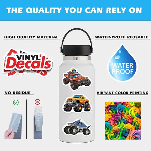 BEATRI Fishing Stickers 50Pcs Fishing Decals Cute Vinyl Waterproof Stickers for Hydro Flask Tackle Box Water Bottle Laptop for Mens Adults in Saudi Arabia