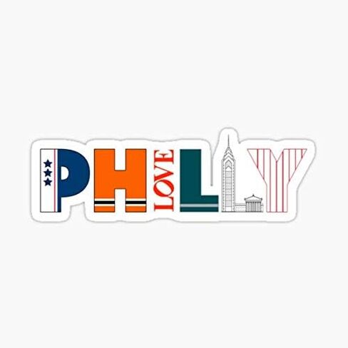 ملصق Philly Philly - رسم للسيارات والجدار والكمبيوتر المحمول والخلية والشاحنة - النوافذ والسيارات والشاحنات in Saudi Arabia