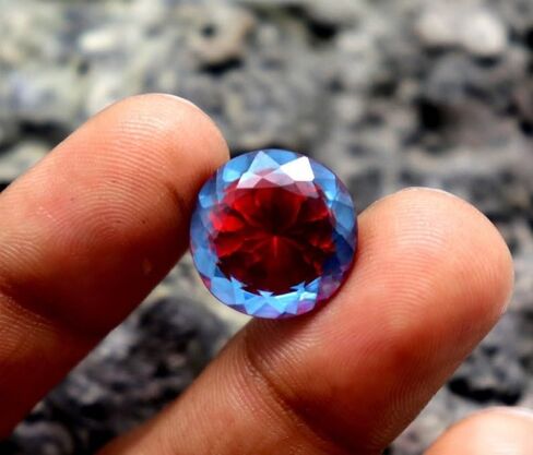 12CT Natural Pitambari Sapphire Stone Stone Round Round Cut Making Jewelry Making Making in Kuwait