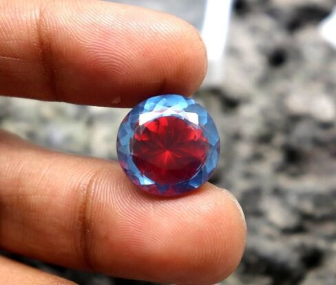 12CT Natural Pitambari Sapphire Stone Stone Round Round Cut Making Jewelry Making Making in Kuwait