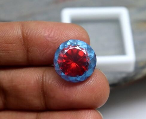12CT Natural Pitambari Sapphire Stone Stone Round Round Cut Making Jewelry Making Making in Kuwait